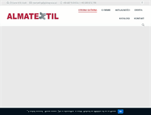 Tablet Screenshot of almatextil.pl